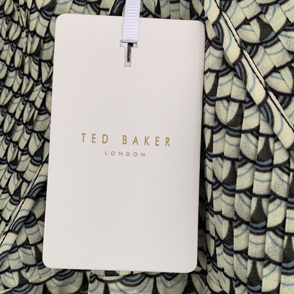 Ted Baker London sleeveless dress. Size 3. Black and blue. - Picture 2 of 7